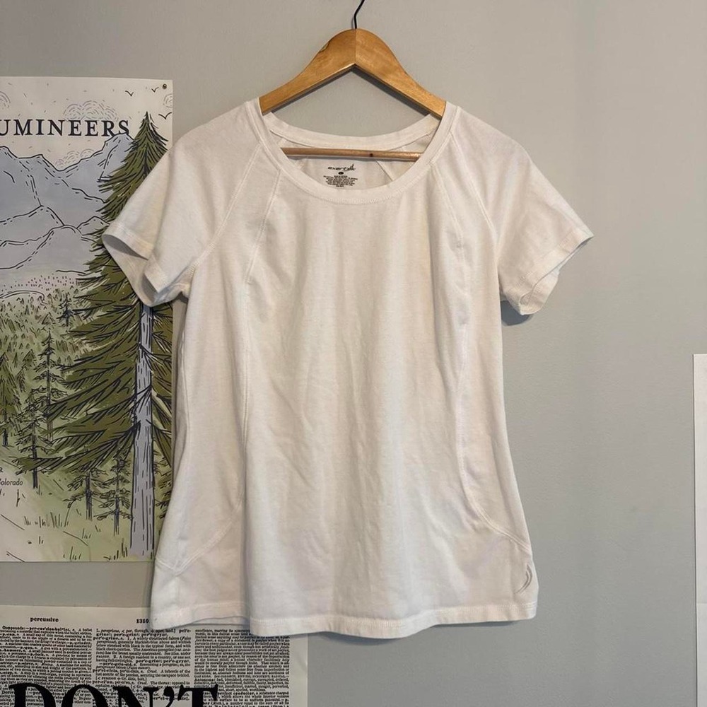 Exertek White Raglan Athletic Tee
